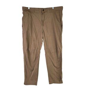 Mens Solaris Brown Casual Pants Cotton Nylon Spandex Blend Stretch Size 38X30